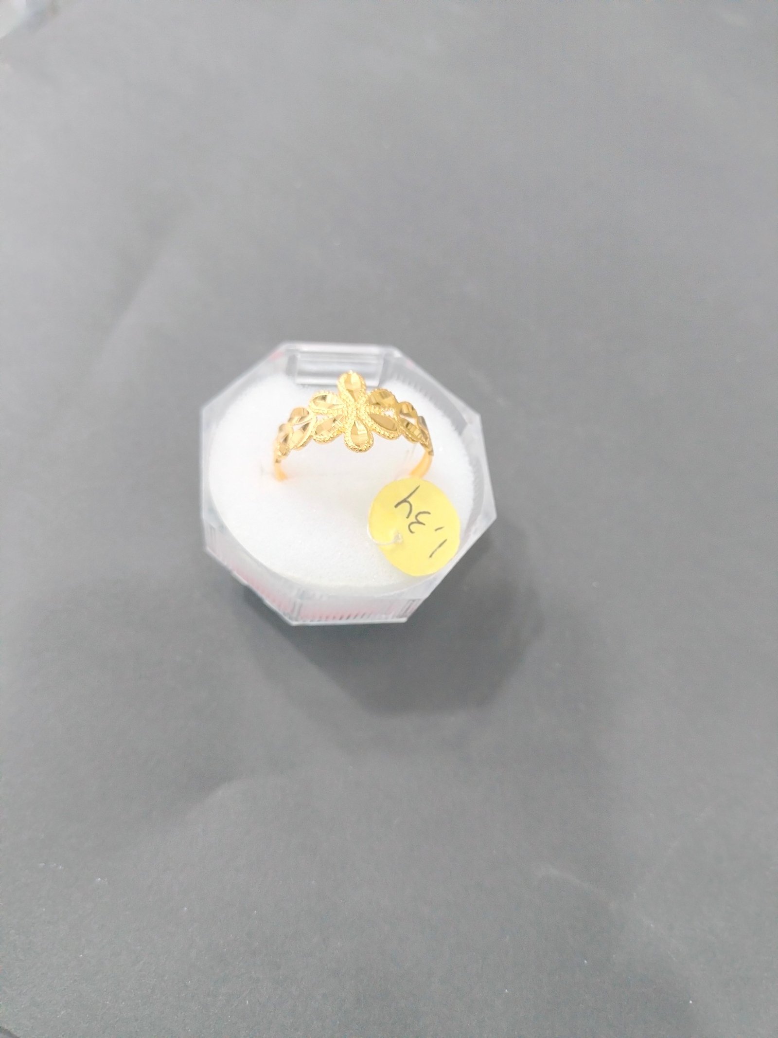 Cincin Ukir Daun Padu