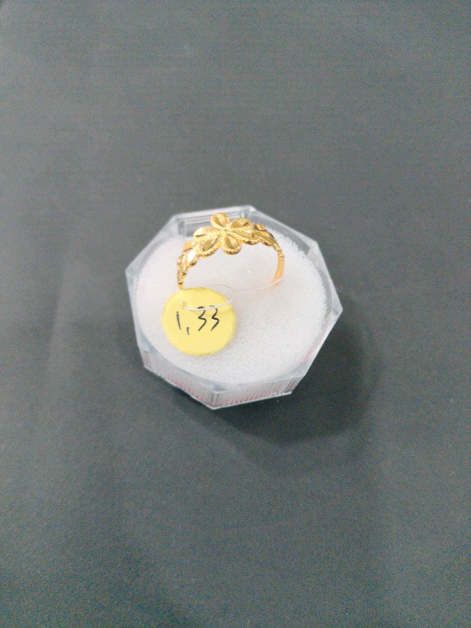 Cincin Ukir Bunga Padu