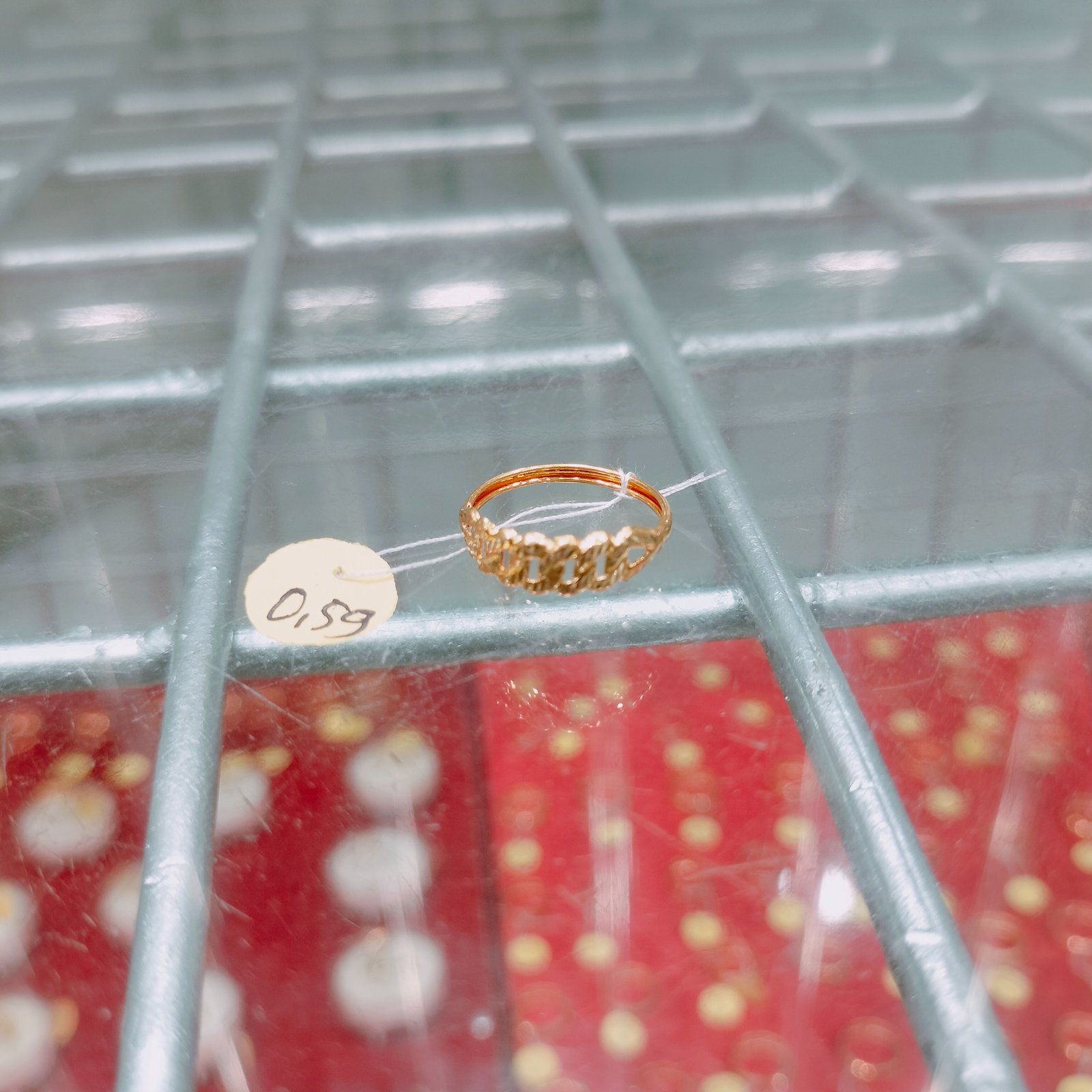 Cincin Rantai Rata